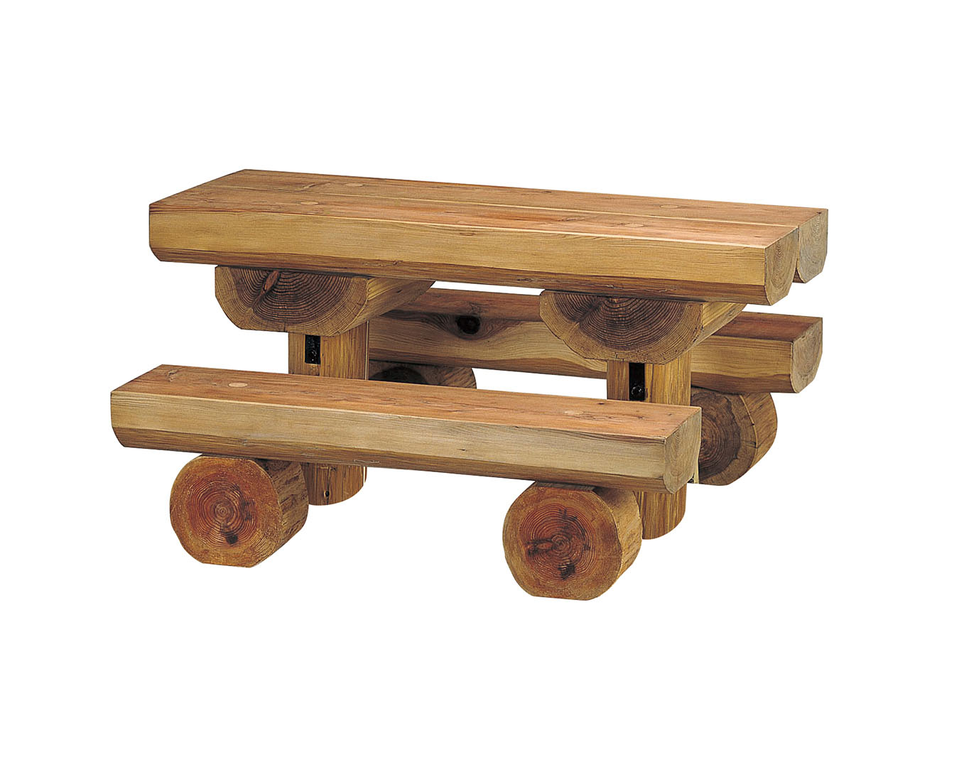 丸太テーブルセット（4～6人掛け） | 取扱製品 | 内田工業株式会社